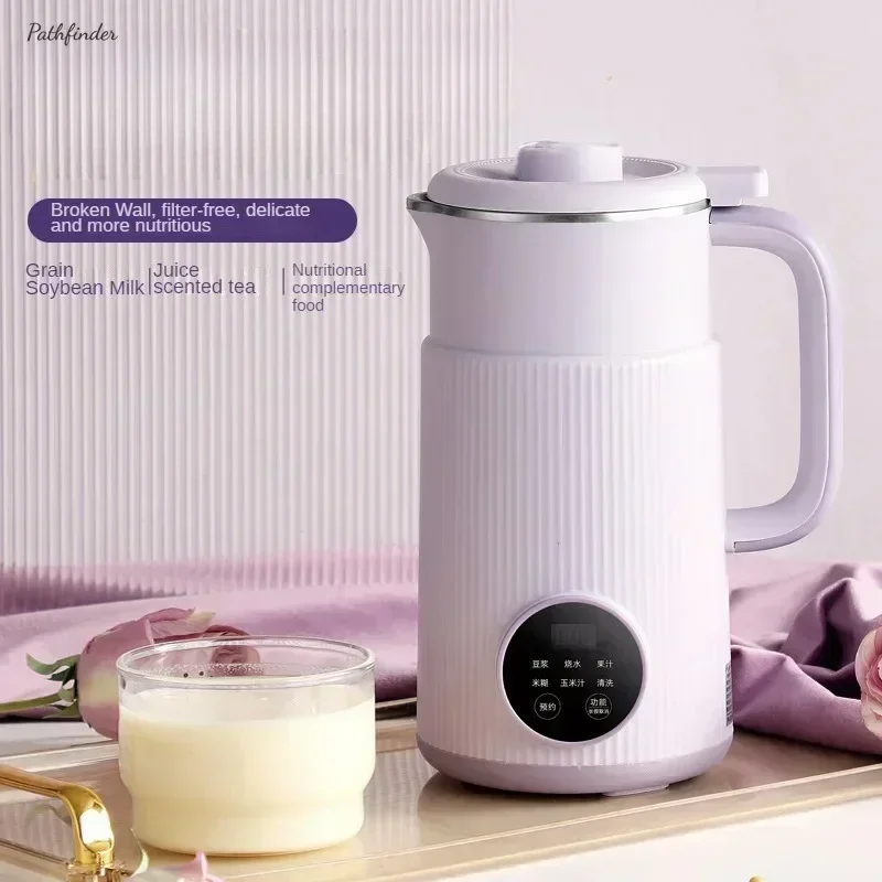 Large capacity portable soy milk making machine. Household multi-function. No filter. Silent. Wall breaker.