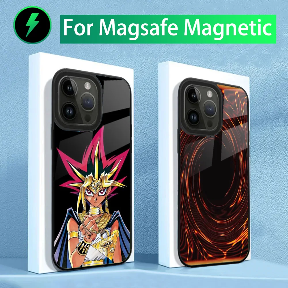 

Anime Y-Yu-Gi-Oh Phone Case For iPhone 16,15,14,13,12,11,Plus,Pro,Max Mini Magsafe Magnetic Wireless Charging