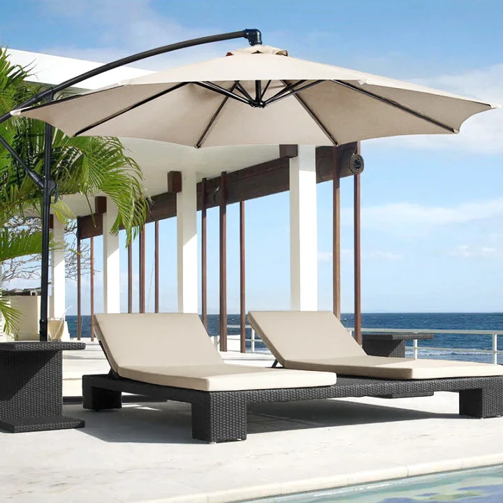 

Подвесной банан, водонепроницаемый консольный садовый пляжный патио, парусиновый зонтик от солнца, железный уличный зонт для ресторана