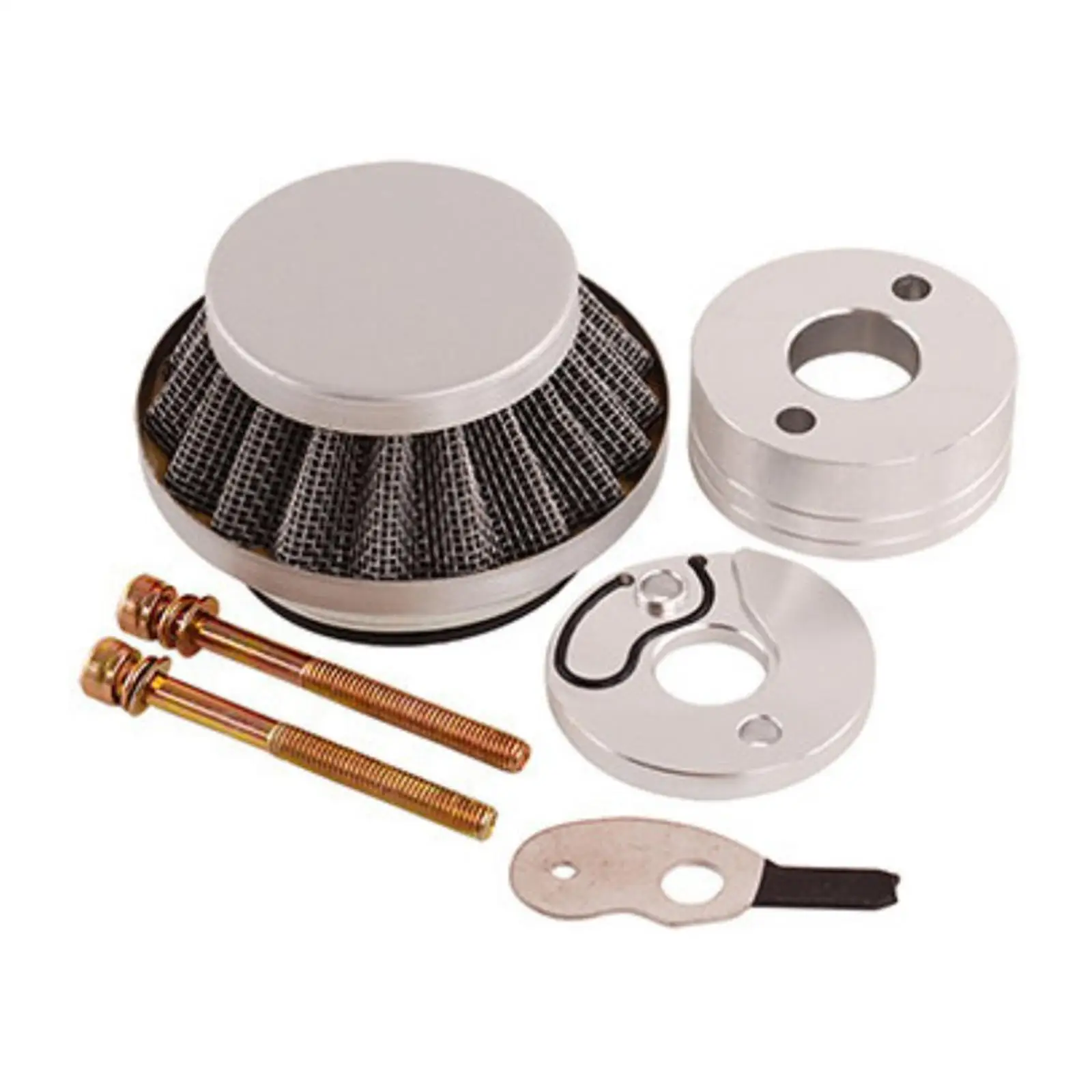 

Air Filter Adapter Kit Silver for 2-stroke Engines 23cc Replace Parts