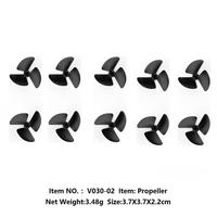 Flytec Official Original V030-02 Propeller 5 Pairs 5PCS Forward and 5PCS Reverse Three-blade Propeller Big Size For V030 Motor