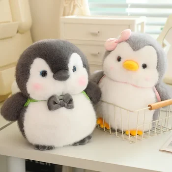 25/32cm Soft Fat Penguin Plush Toys Stuffed Cartoon Animal Couple Penguin Doll Lovely…