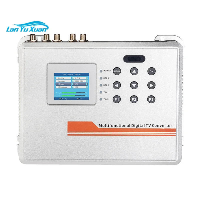 MINI Transmodulator 2 Frequency DVB-S2 DVB-T2 DVB-C ISDB-T to DVB-T ISDBT DVB-C Digital RF TV Modulator