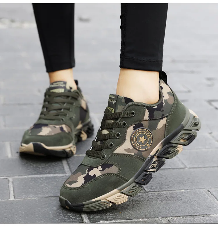 Camouflage Fashion Sneakers Women Breathable Shoes Men Woman Army Green Trainers Plus Size 44 Shoe Trends 2023 Sport men shoes