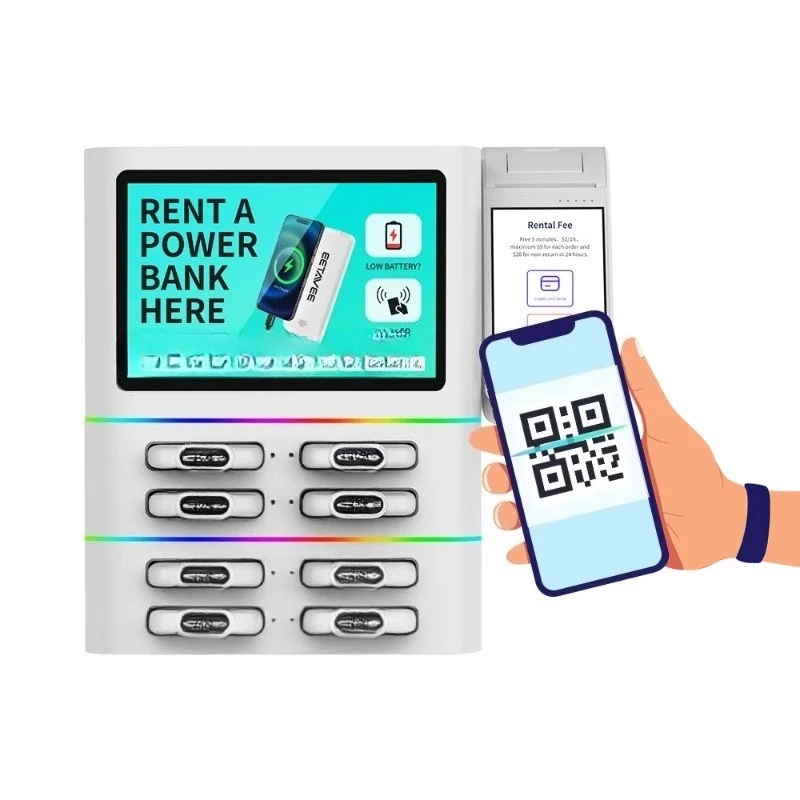 Built-in end point 8 slot mobile station with NFC and card payment