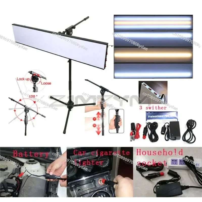 110V/220V LED Lamp Sheet Metal Repairer Car Dent Repair Tools LED Light Reflection Board With Adjustable Holder Hand Tool Set