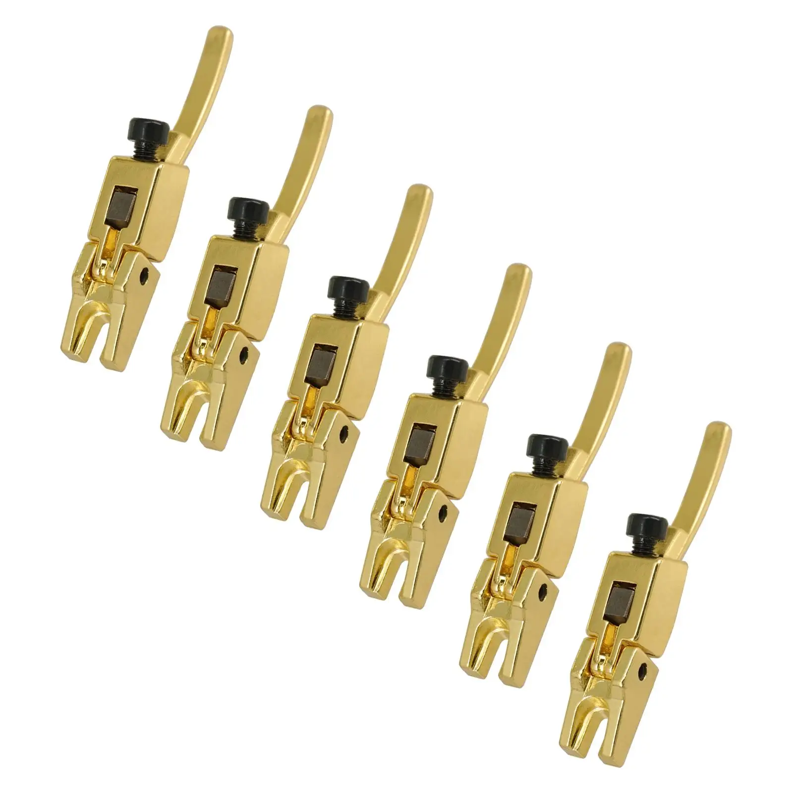 

6Pcs Locked String Saddle Stable Tuning Tremolo Bridge Lock System Tremolo Systyem Roller Bridge Tremolo Replacement Spare Parts