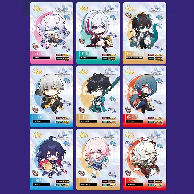 Honkai Star Rail Card Anime Game Genshin Impact Honkai Star Rail Card langka kartu koleksi mainan anak hadiah ulang tahun