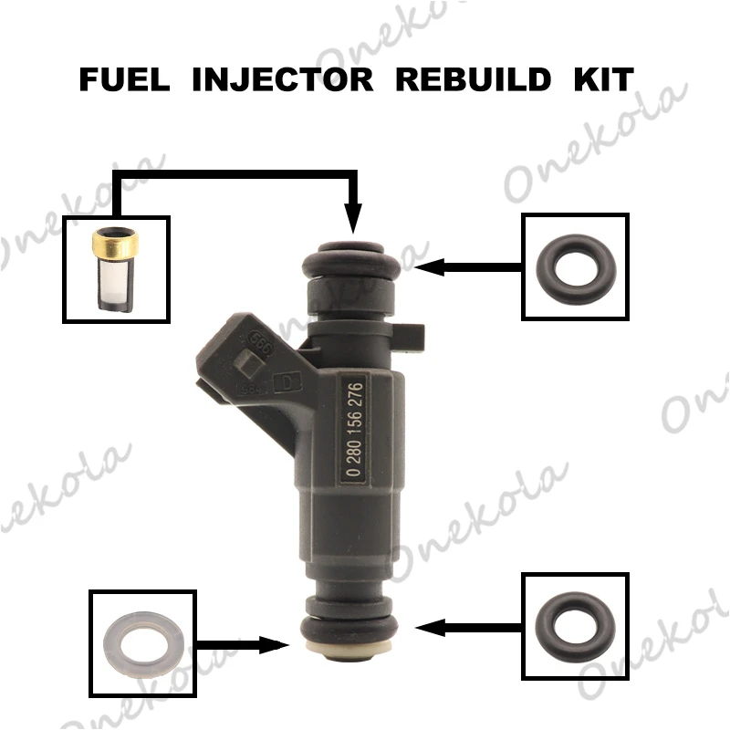 

Fuel Injector repair kit Orings Filters for Jinbei Grace Yangtze Zhongxing pickup 0280156276