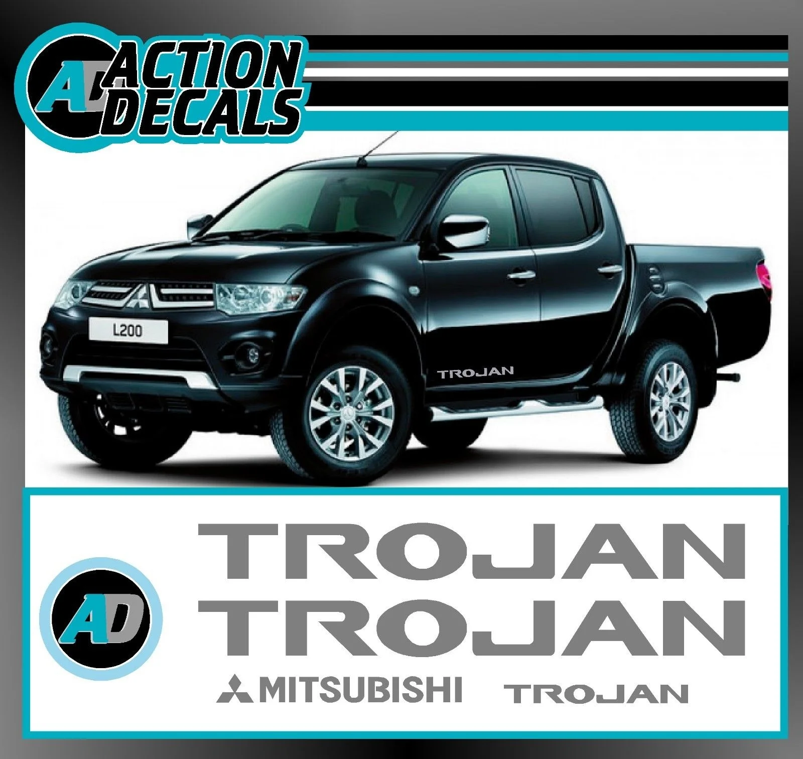 

Для 2 шт./набор Mitsubishi Trojan L200 Сменные наклейки/Набор наклеек