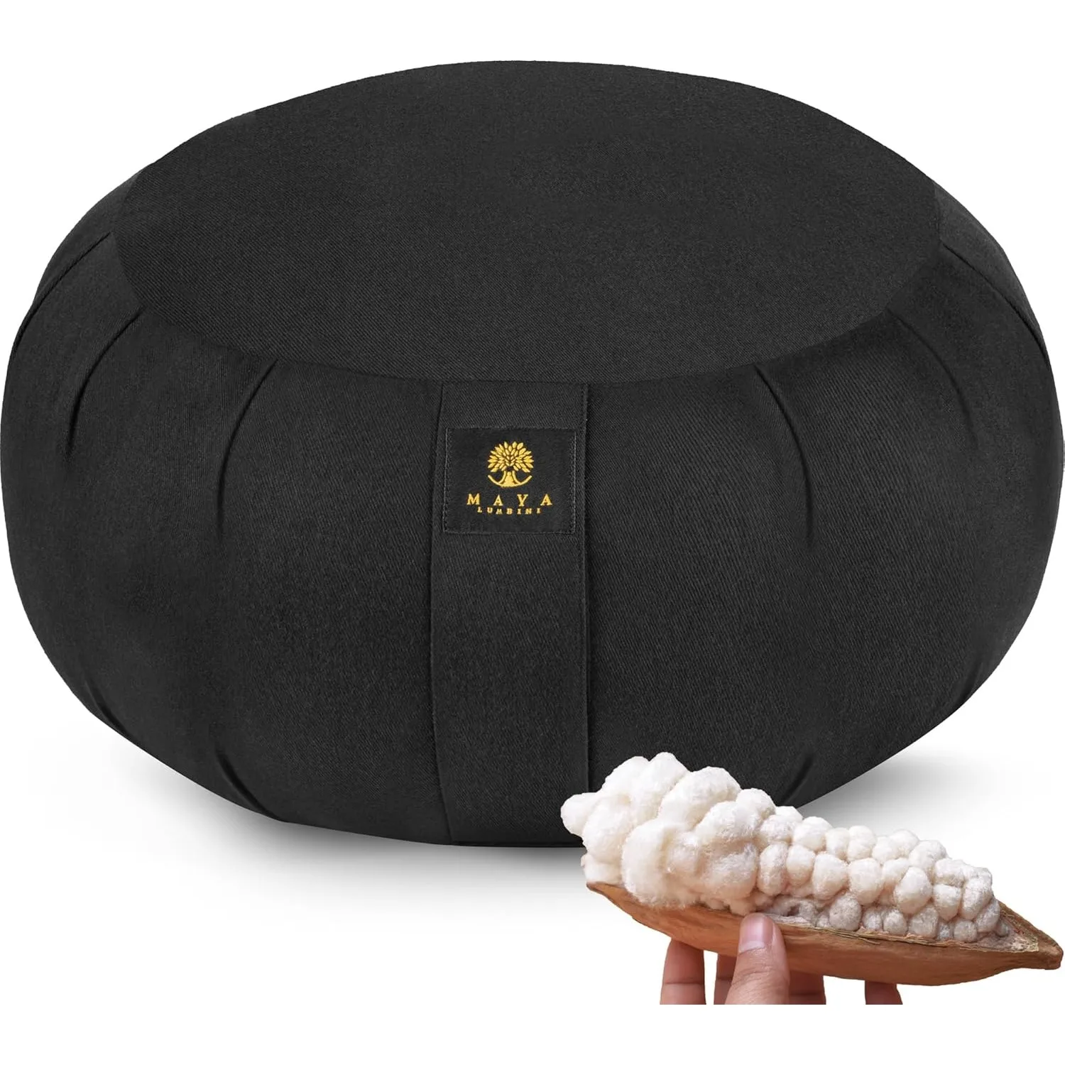 

Meditation Cushion [S/M/L/XL Sizes] - Ultra Comfy Kapok Filling - Designed to Prevent & Relieve Back Pain