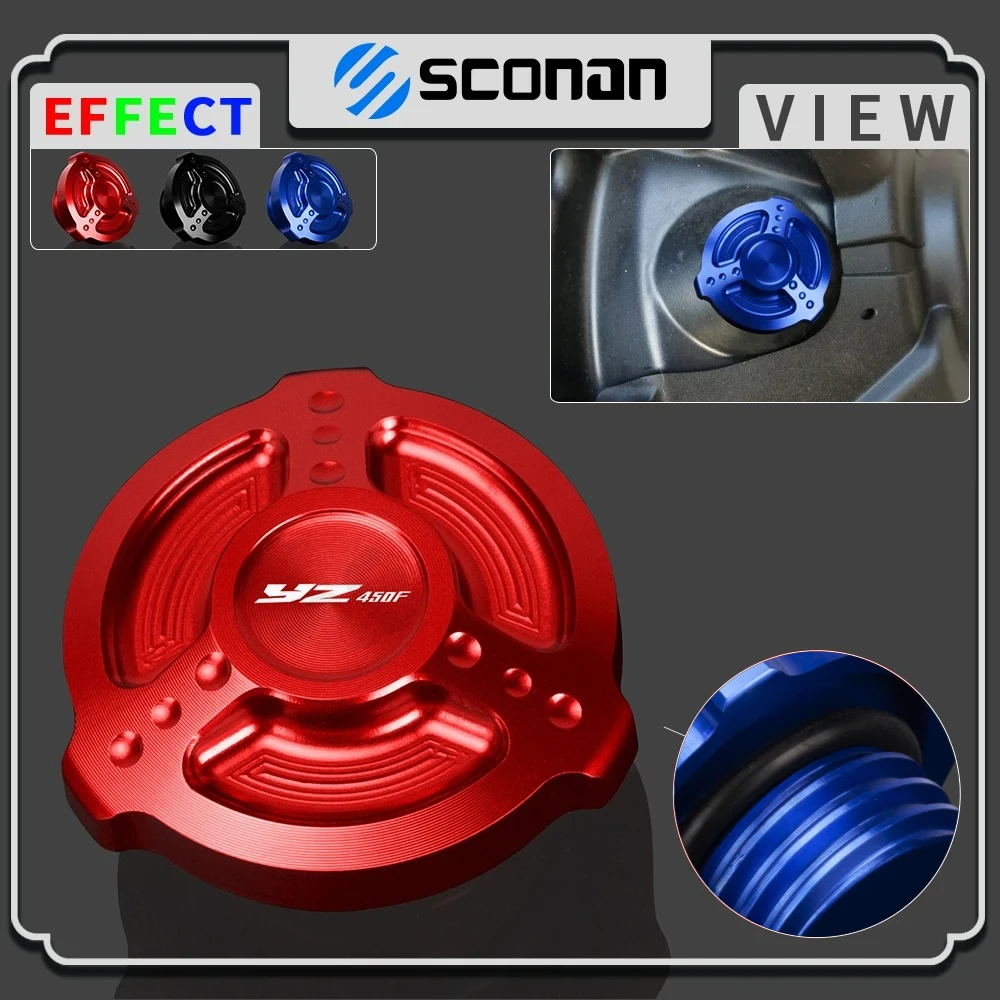 

For YZ450F YZ450FX YZ 450F YZ450 FX Motorcycle Accessories CNC Aluminum Engine Plug Cover Oil Filler Cap screws M20*2.5