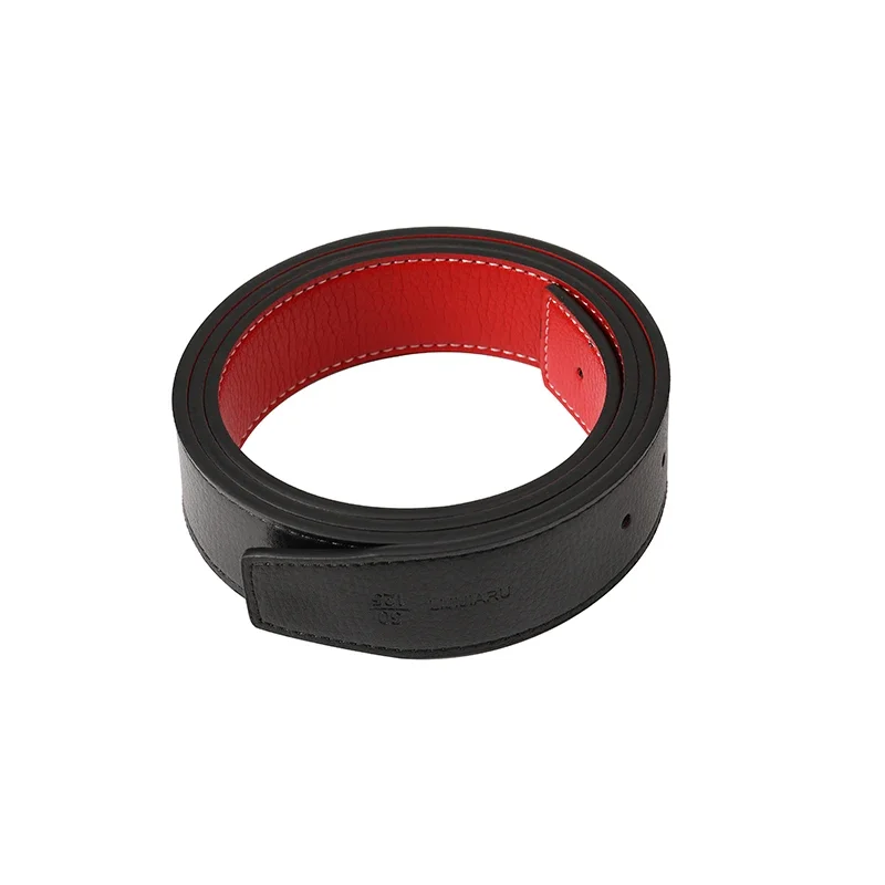 High-Quality Adjustable Strap, 3.8cm PU Leather No-Buckle Belt - Unisex Smooth Pin Fastening Waistband for Men & Women image 6