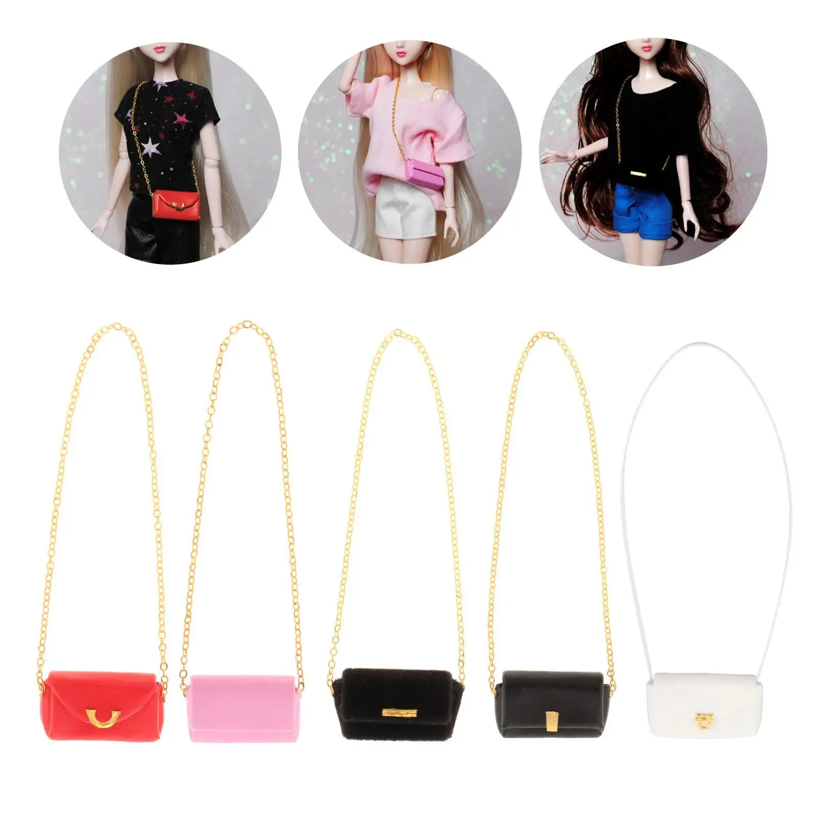 1:6 Dolls Bag Girl Doll Clothes Decor Mini Backpack Dolls Accessories Doll Toys for Dolls