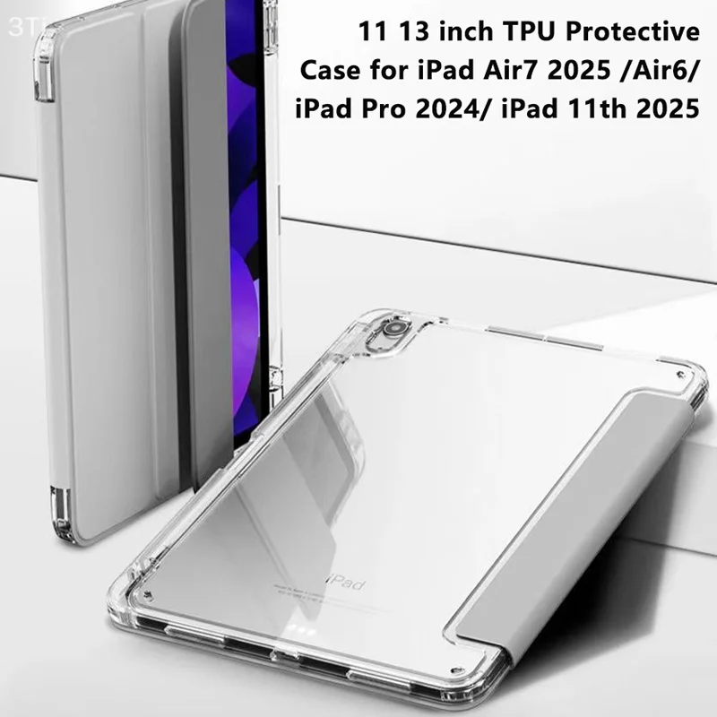 

Для iPad 11th 2025 Чехол с защитой от падения и держателем для карандашей Для iPad Air7 2025 Air6 IPad Pro 2024 11 "13" Защитный чехол для планшета