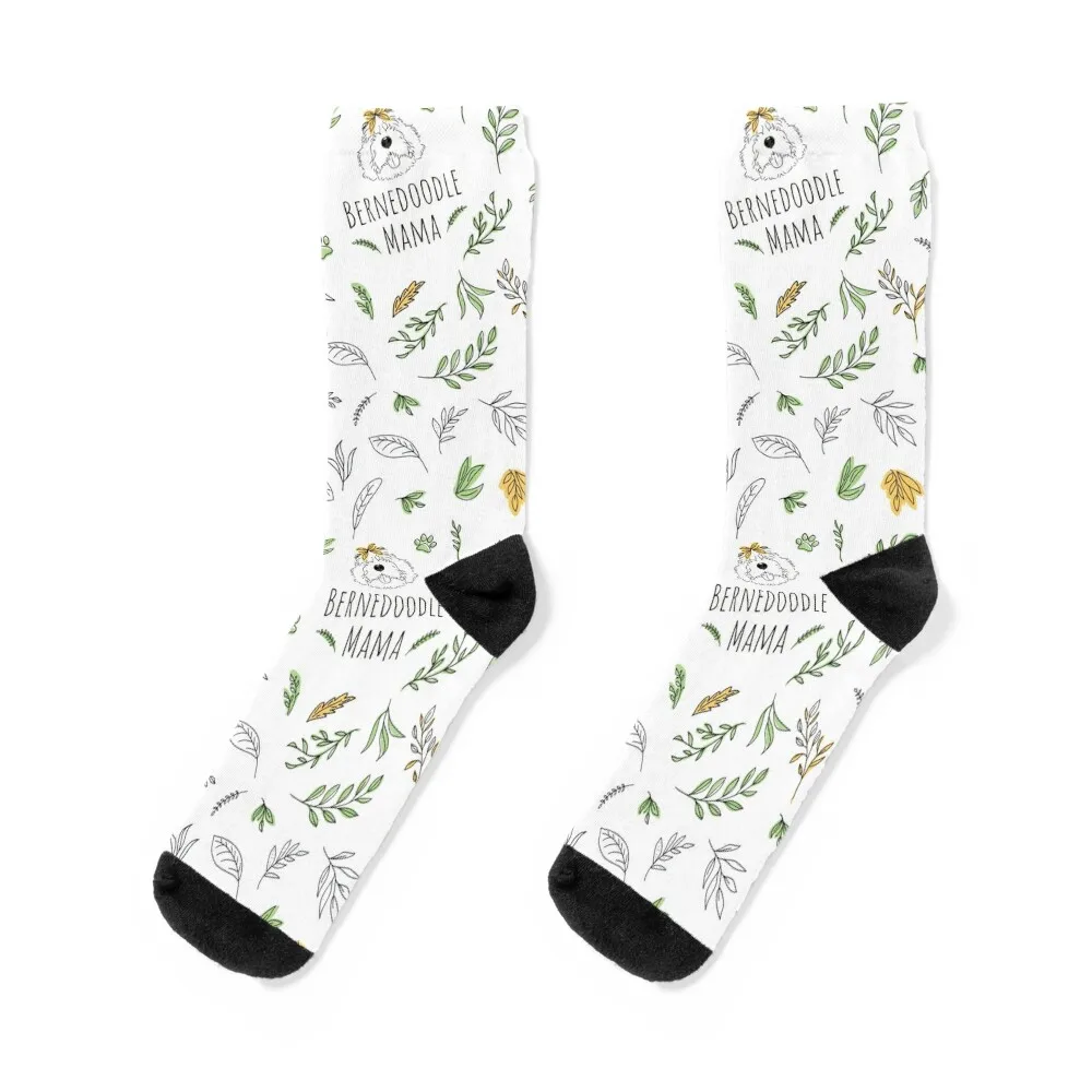 Bernedoodle Mama Socks Antiskid soccer christmass gift floor luxury Mens Socks Women's