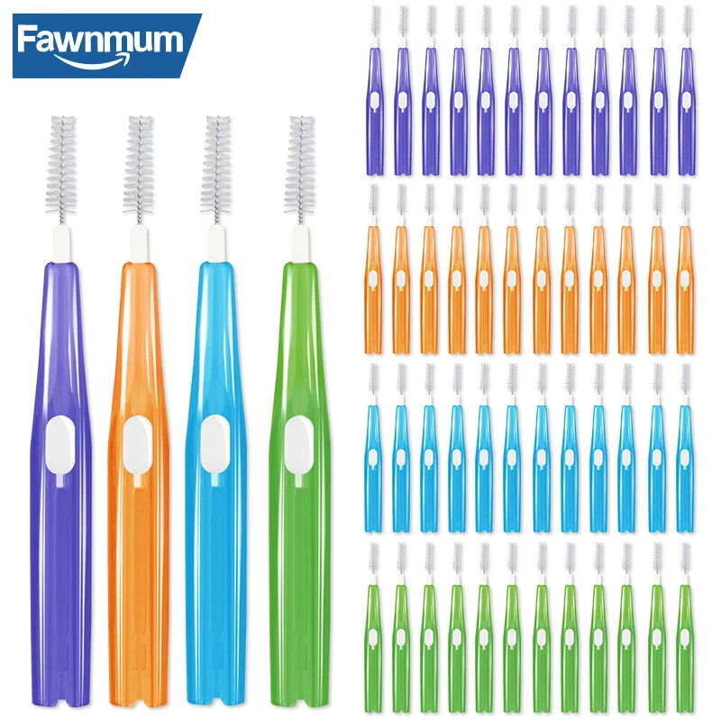 Fawnmum-Brosses Interdentaires pour les Dents, Cure-Dent Télescopique, Nettoyage entre les Dents, 0.6-1.0mm