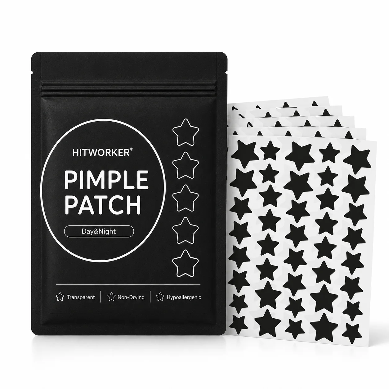 200PCS Pimple Cover Patches, Clear-Look Hydrocolloid Beauty Patches For Day And Night Use, Easy Peel Spot Cover