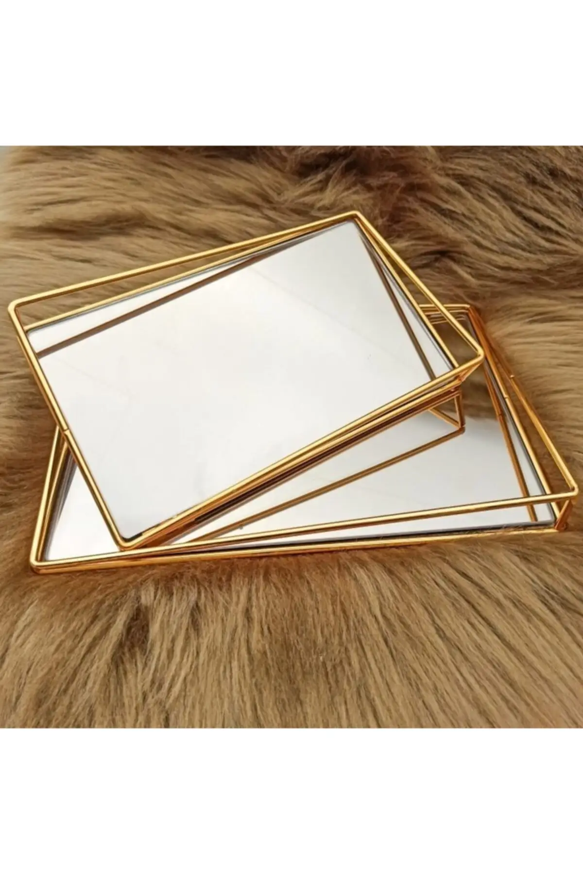 DOLBOVI luxury 2'li Serving tray Presentation tray Bow Gold tray поднос plateau luxury