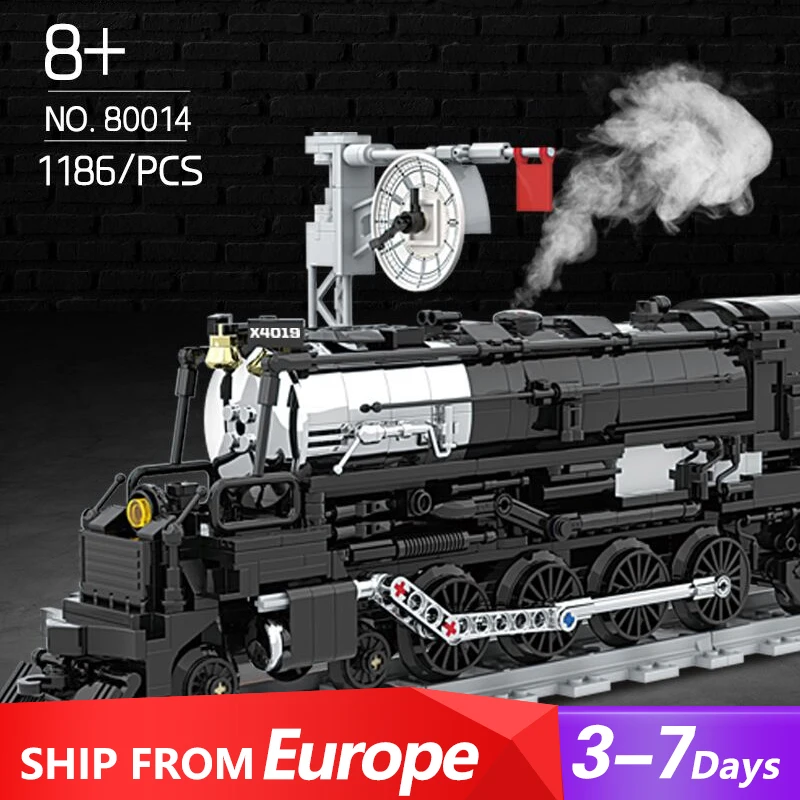 1186PCS MOC Technical Train Building Blocks City Steam Train Transportation Model Bricks Assembled Toys Gifts for Children Boy