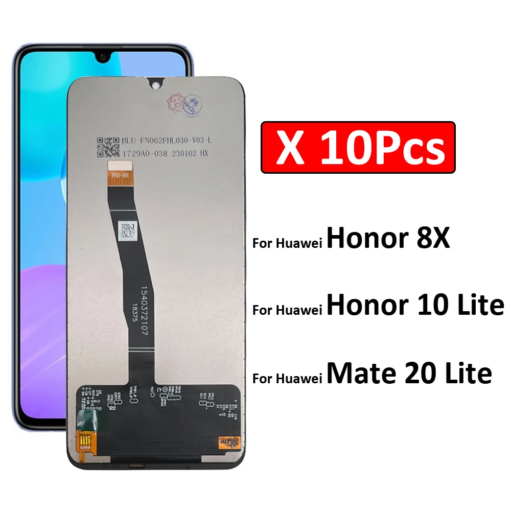 

10Pcs, For Huawei Mate 20 Lite Honor 10 Lite 8X LCD Display Touch Screen For Mate 20 Lite Screen SNE-AL00 SNE-LX1 LCD Digitizer