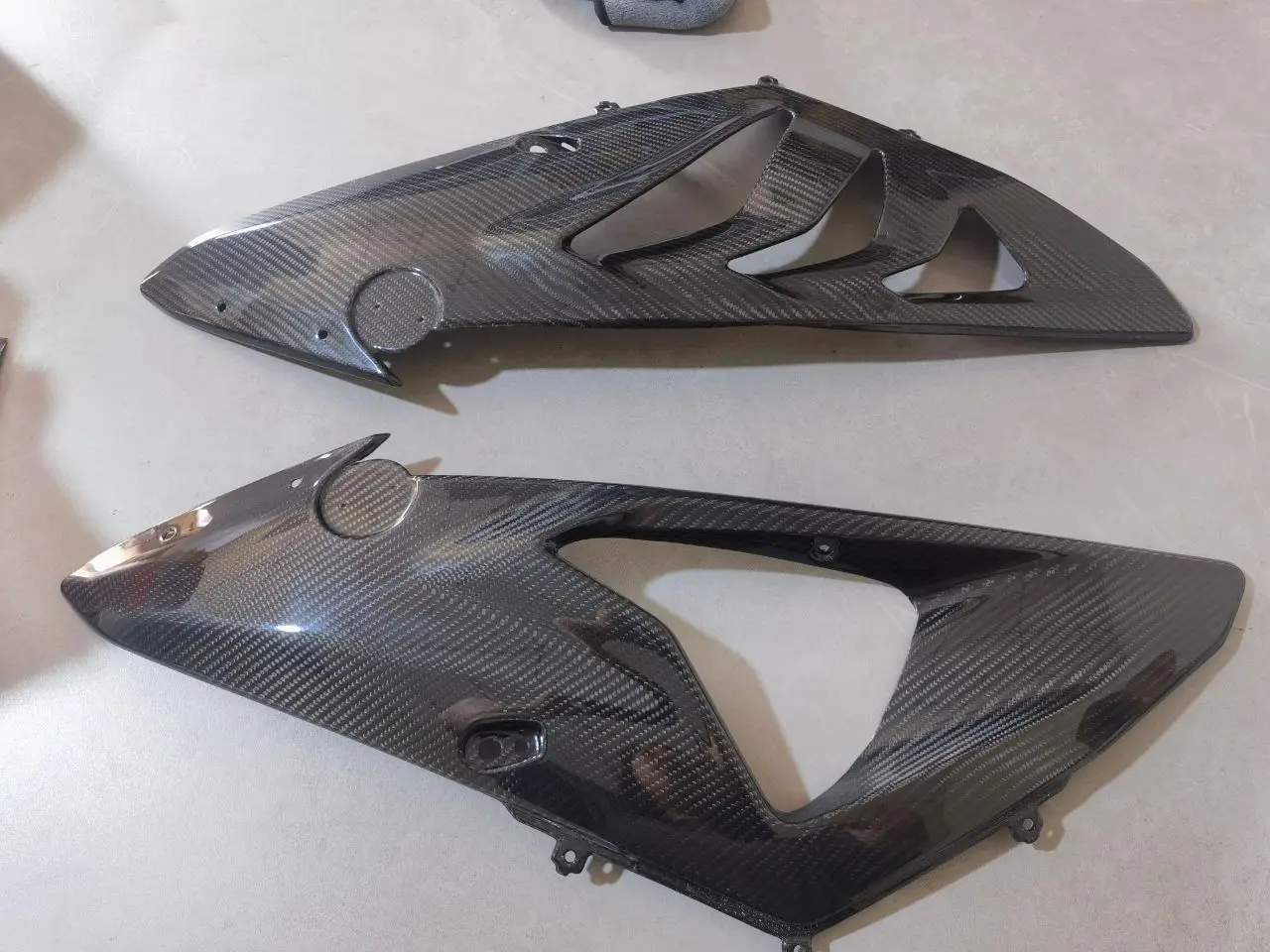 Carbon Fiber Upper Side Cowl Fairing Panel For BMW S1000RR 2009 2010 2011 2012 2013 2014