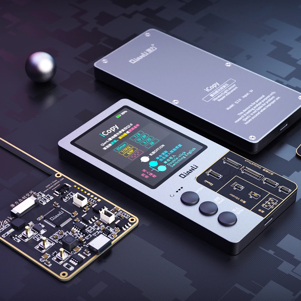 Qianli iCopy Plus ремонтный тон для телефона 11 Pro Max 8 X XR XS батарея Вибрация/сенсорная гарнитура программатор Встроенная батарея