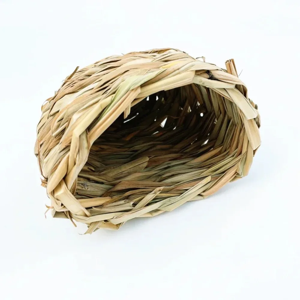 Hamster Avoiding Grass Nest, Grass House Grinding Teeth, Hand Woven Small Pet Grass Nest, Hamster Nest, Parrot Bird Toy