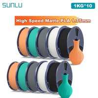 SUNLU 10KG High Speed Matte PLA Filament 1.75mm 1000g High Speed Printing Neatly Arranged Filament Fit Most FDM Printer