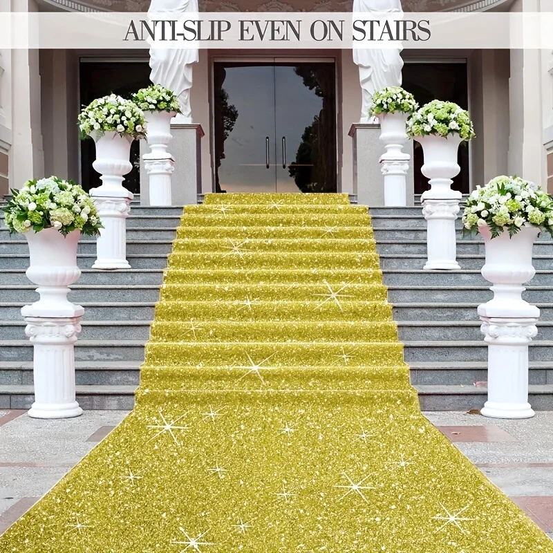 Super schöne Glitzerteppiche können für verschiedene Anlässe, Feiertagsteppiche im Innen- und Außenbereich als Hochzeitsteppichdekoration verwendet werden