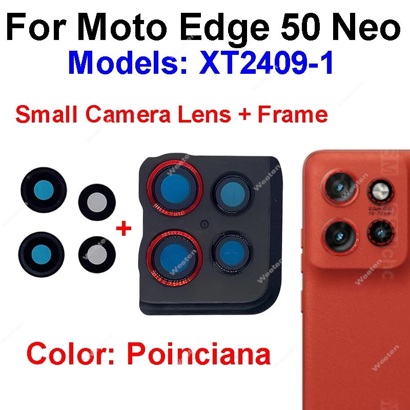 Szkiełko obiektywu tylnej kamery do Motorola MOTO Edge 50 Neo Pro Ultra, szkło o wysokiej twardości, trwałe szkiełko zamienne do obiektywu kamery. — zdjęcie produktu 4
