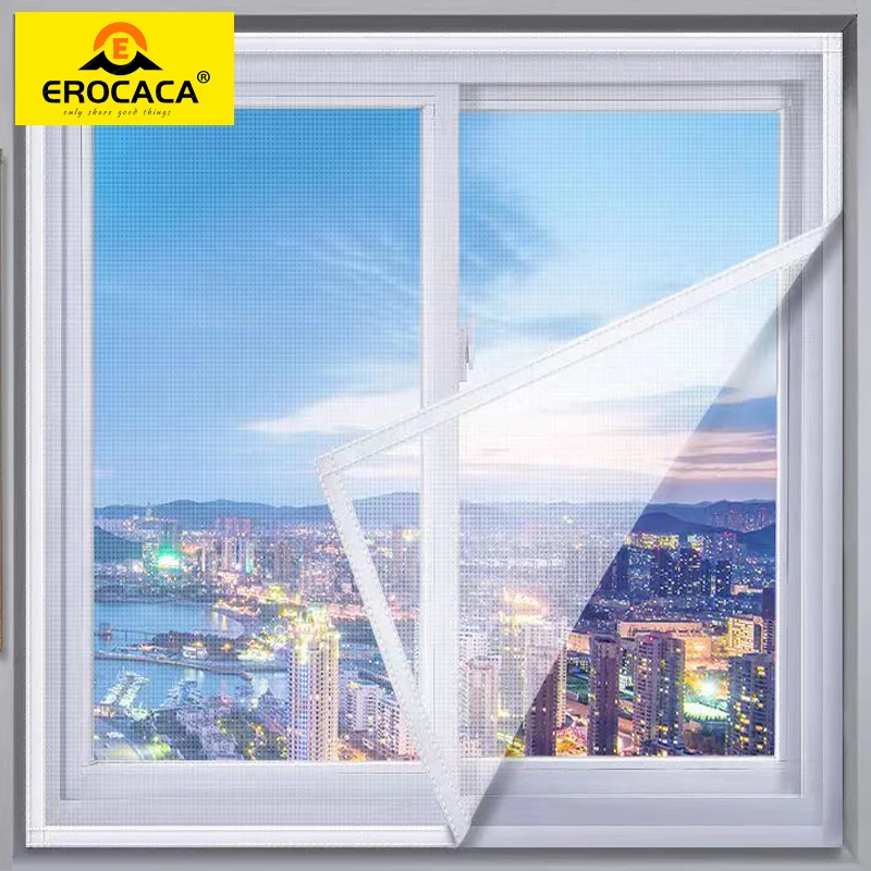 EROCACA White Mosquito Nets for Window,anti-mosquito window screens,Mesh Anti Insect Air Tulle Invisible Fiberglass Mosquitoes