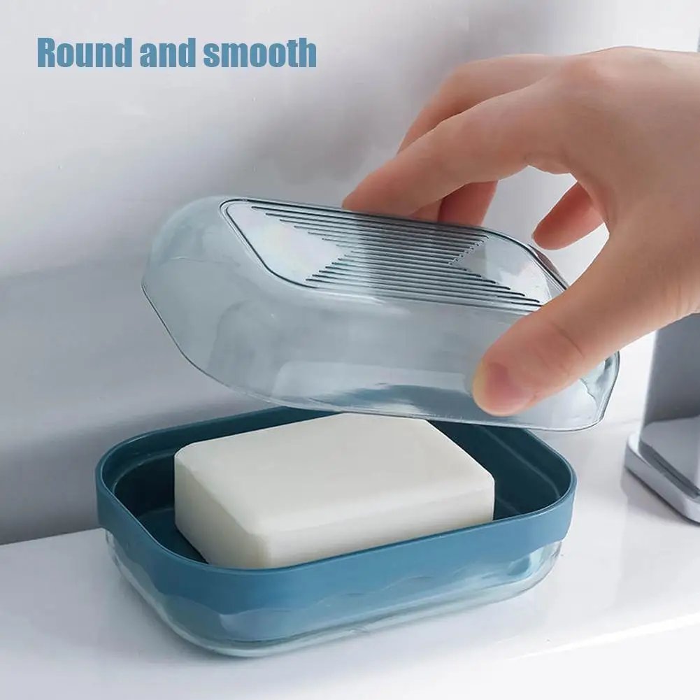 Portable Soap Box Creative Drain Dripping Soap Container Nordic Holder Style Bathroom Supplies Candy Color Accessories Soap Rack