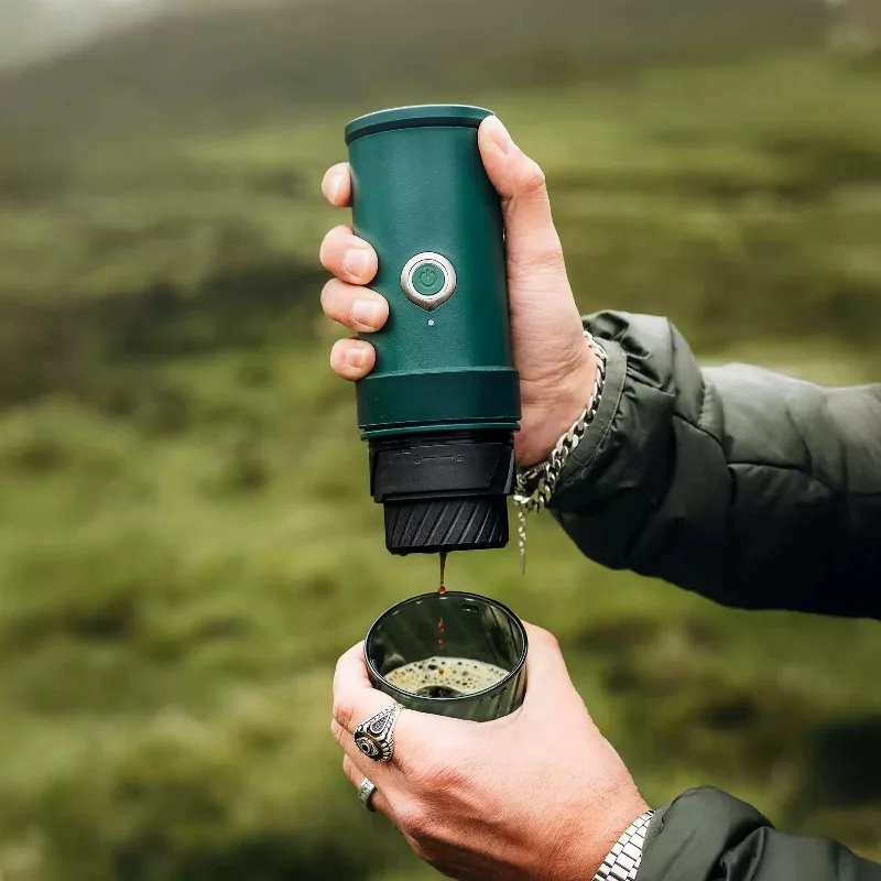 Portable Mini Espresso Coffee Maker Handheld Outdoor Camping Car Home Use Compact Italian Concentrated Coffee Brewing - view 5