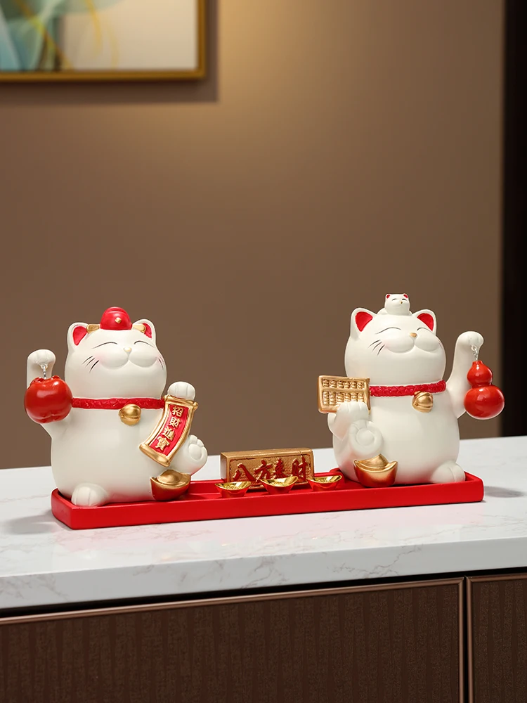 Lucky Cat Bafanglai Ornament Entry Entrance Living Room