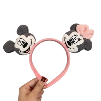 Disney Anime Mickey Mouse Headbands For Women Cute Minnie Hair Accessories Girls Classics Mickey Ears Hairbands Kids Party Gift