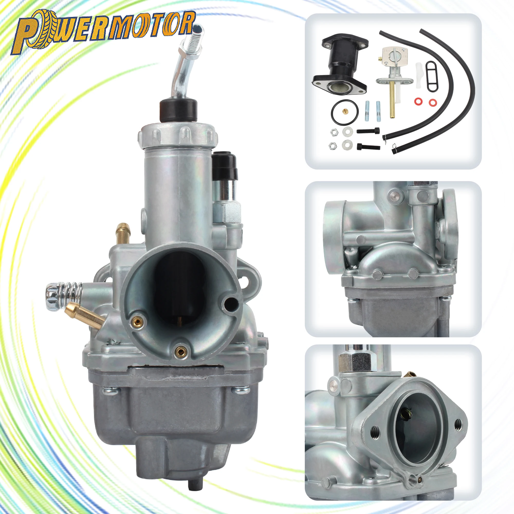 

for Yamaha Motorcycle Carburetor Set for Breeze 125 YFA1 YFA125 1989-2004 Motocross Engine Spare Parts DirtBike Carb Replacement