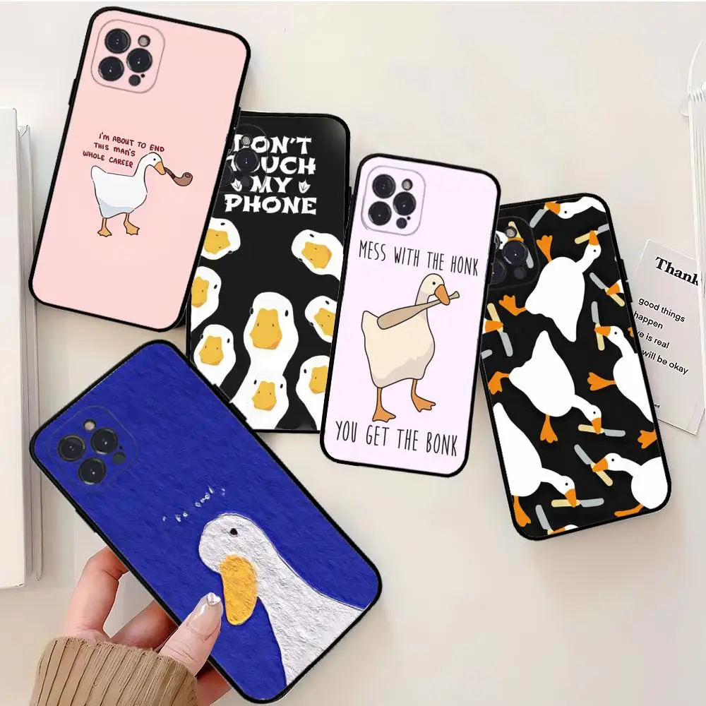 D-Duck Untitled G-Goose Phone Case Silicone Soft for iphone 15 14 13 12 11 Pro Mini XS MAX 8 7 6 Plus X XS XR Cover