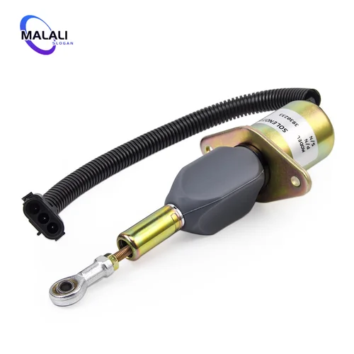 Imagen 2 del producto Válvula solenoide de apagado de combustible del motor de 12V 24V 3930233 3928161 3930234 3964624 SA-4335-24 SOL22024 Para Cummins 6ct 8.3 Komatsu