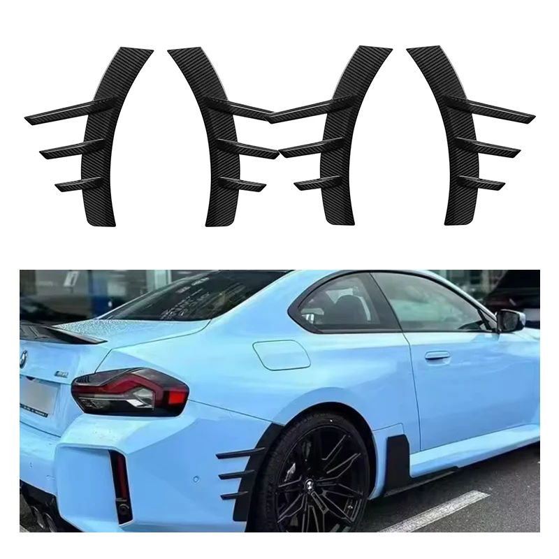 Luxury Dry Carbon Fiber Rear Fender Wheel Brow Trim For BMW M2 G87 Competition 2023-2024 Coupe Fender Trim