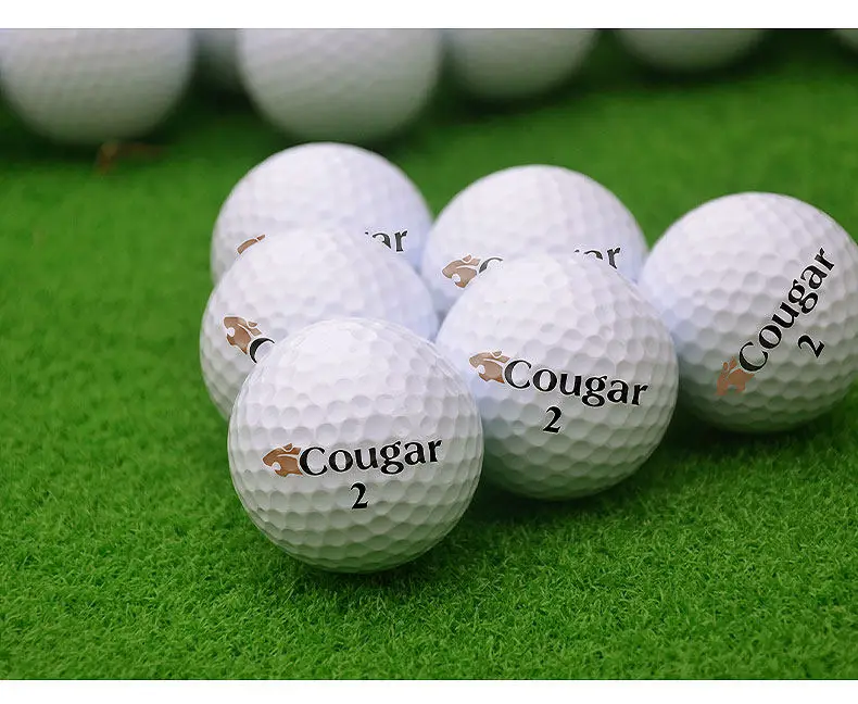 20 pieces of Brand new COUGAR 2-Layer Premium Golf Balls Practice compete Training for Distance Straight Shots Golf Design