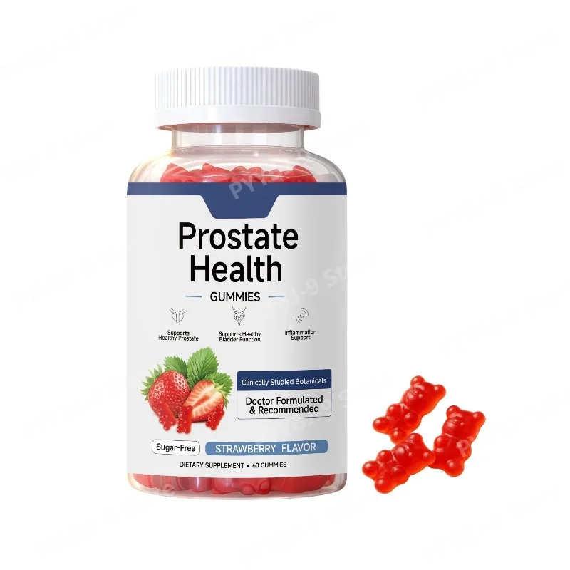 

Prostate Health Gummies Reishi Pomegranate Sugar-Free Formula for Prostate Urinary Wellness Support 60 Strawberry Gummies