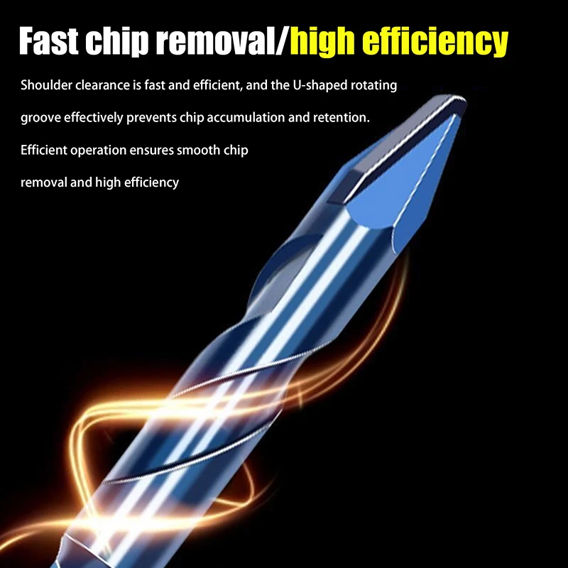 

Rotary Bit For Glass Ceramic Tile Brick Plastic Wood Mason Hard Alloy Wall Hole Cutter Saw Masonry Concrete Spiral Drill Bit