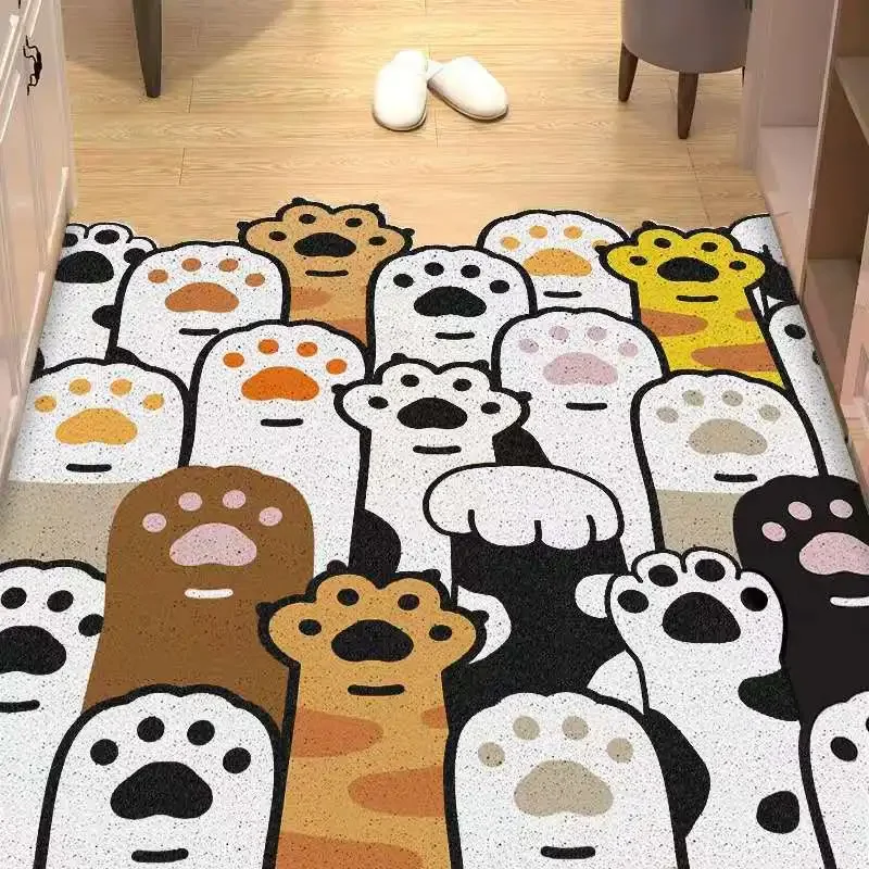 

Simple Cartoon Floor Mats Entrance Hallway Home Non-slip Floor Mats Can Be Customized Cut Floor Mats PVC Carpet