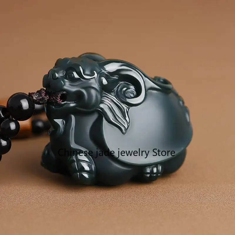 New Hetian jade fine material dragon turtle handle piece genuine Xinjiang sapphire men's and women's cultural play jade play pie
