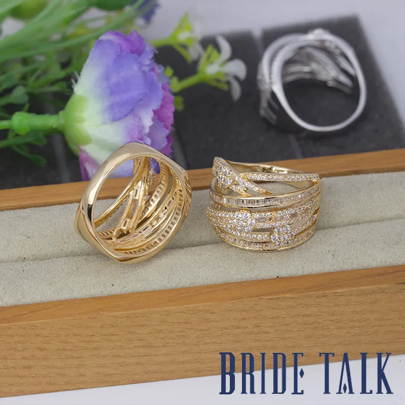 

Модные кольца 2025 года, роскошные кольца, женские кольца с фианитами, подходят для свадебной вечеринки, обручальные большие кольца, ювелирные изделия, подарки высокого качества