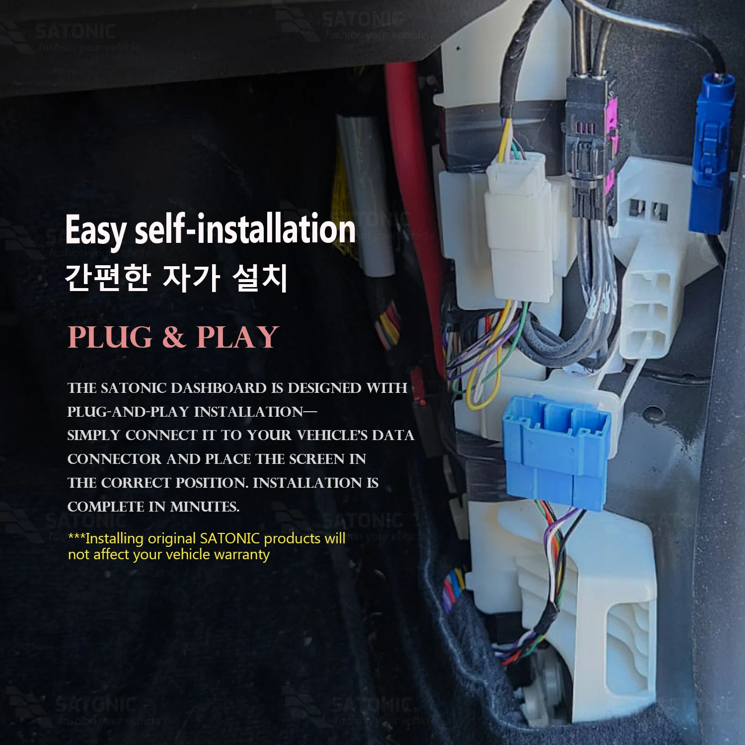 SATONIC 2026 Model Y Juniper Wireless Charger Ambient LED With Dual Type-C Quick Charge Gear Shift For Tesla Model 3 Highland