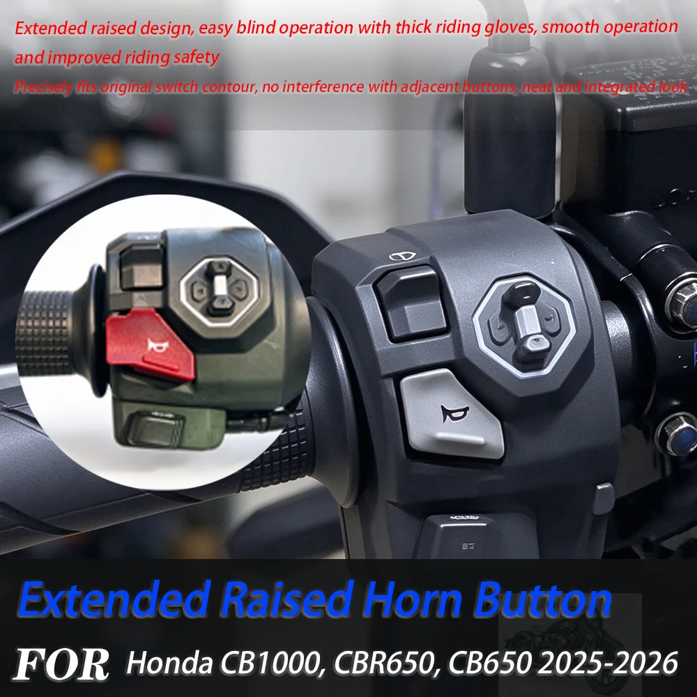 For Honda CB1000 CBR650 CB650 2025-2026 Extended Raised Horn Button