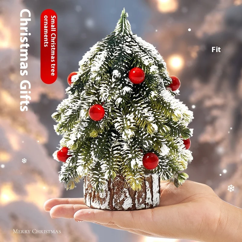 20/30/40cm Christmas Tree Home Bedroom Party Decorations Artificial Christmas Tree Children Diy Handicraft 2025 New Year Gift