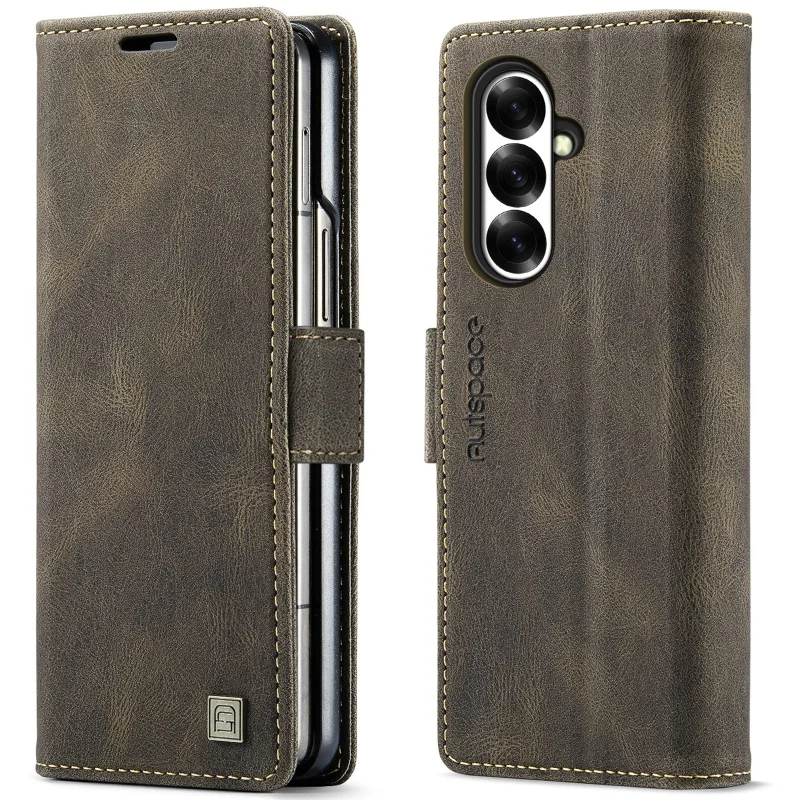 Retro Leather Wallet Phone Case for Samsung Galaxy Z Fold 8 Ultra 7 6 5 4 Fold8 Fold7 Fold6 Flip Cards Holder Funda Cover Hoseje